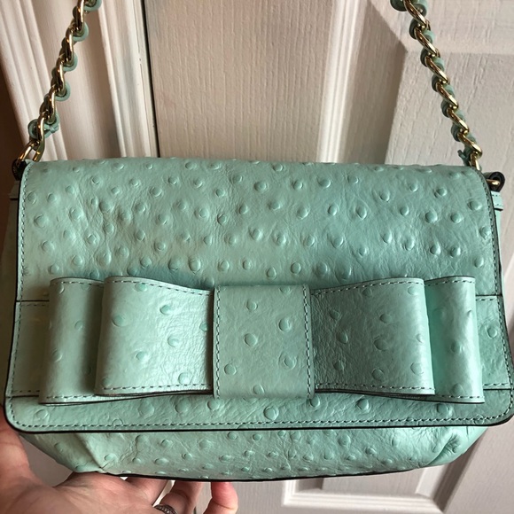 NWOT KATE SPADE Charm City Joleen Leather Shoulder Bag *rare Aqua/Mint colour* - Picture 3 of 14